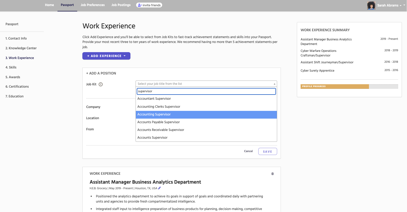 1. Build your Passport